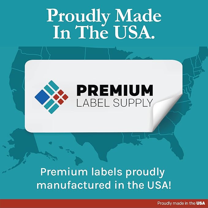 Premium Label Supply White Sticker Mailing Labels – 3.75" x 2" – Laser/Inkjet Compatible – (8 per Sheet), 500 Sheets – 4000 Total Adhesive Labels