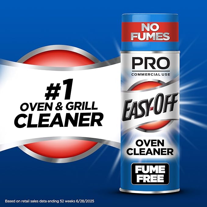 Easy-Off Fume Free Oven Cleaner Spray, Lemon, 24oz, Removes Grease