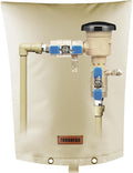 TOHONFOO Backflow Preventer Pipe Insulation Cover (5°F) - Irrigation Sprinkler Valve Insulated Pouch - Water Well Pump Cover - Sturdy 5 Layers for Winter Freeze Protection, 16" W x 20" H, Beige