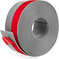 Weather Stripping Self Adhesive Door Draft Stopper Flexible Shower Door Bottom Seal Silicone Seal Strip for Sliding Glass Windows Side Gaps (Gray, 2 Inch Wide x 20 Feet Long)