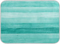 Teal Turquoise Green Wood Texture Dish Drying Mat 18x24 for Kitchen Green Blue Wooden Printing Dishes Pad Dish Drainer Rack Mats Absorbent Fast Dry Kitchen Accessories