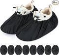 Frienda 8 Pairs Non Slip Reusable Shoe Covers Waterproof Boot Covers for Household Carpet Floor Protection Machine Washable (Medium)