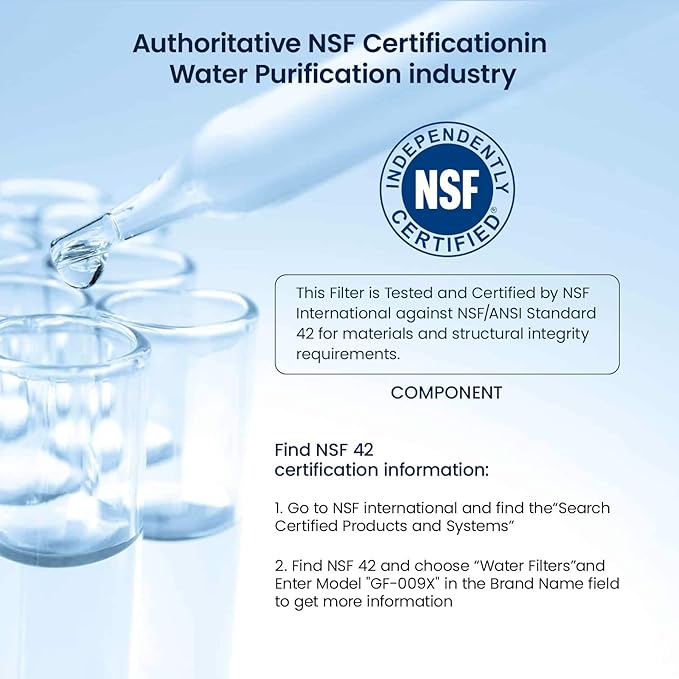 GLACIER FRESH Replacement for RPWFE, RPWF (Built-in CHIP) Refrigerator Water Filter, Compatible with GFE28GYNFS, GFE28GELDS, PFE28KELDS, PFE28KYNFS, GFD28GELDS, PWE23KELDS, PWE23KMKES, 2 Pack