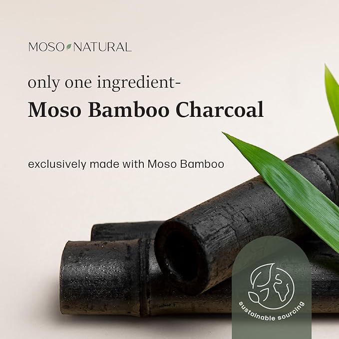 Moso Natural Shoe Deodorizer Inserts, Charcoal Odor Absorber for Shoes, Gym Bag & Boot Deodorizer, Long-Lasting Shoe Odor Elimination, Unscented Air Purifying Bags (Two Per Pack)