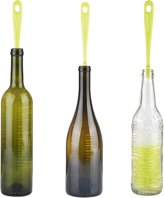ALINK 16 inch Long Bottle Brush Cleaner for Washing Wine/Beer/Sport Well/Thermos/Glass, Hummingbird Feeder and Long Narrow Neck Sport Bottles