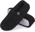 HomeTop Women's Fuzzy Curly Fur Memory Foam Loafer Slippers with Polar Fleece Lining