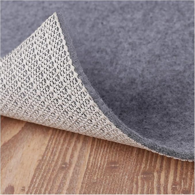 Non Slip Rug Pad Grippers - 10x14, 1/8" Thick, (Felt + Rubber) Double Layers Area Carpet Mat Tap, Provides Protection and Cushioning for Hardwood or Tile Floors