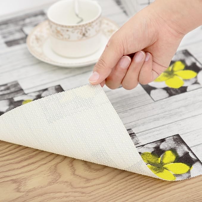 Shelf Liner 18" W x 288" L Non Adhesive Kitchen Drawer Liner, Waterproof Shelf Liner Durable Anti-Slip for Kitchen Cabinets