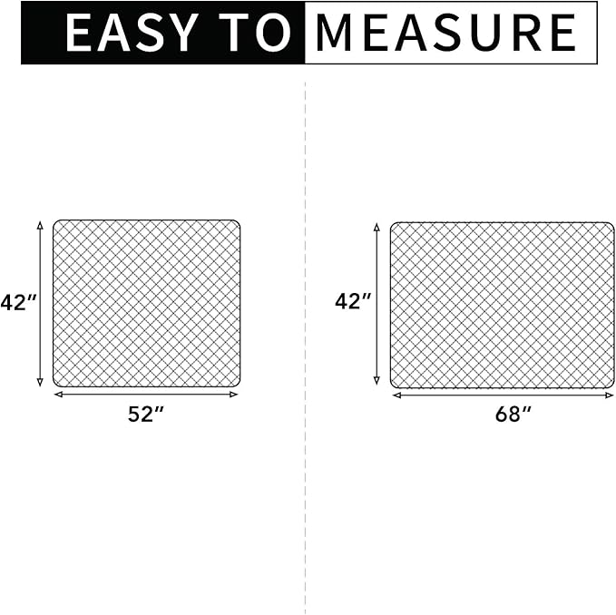 Easy-Going Sectional Couch Covers for Dogs L Shape Sofa Cover Reversible Sofa Slipcover Chaise Lounge Cover Furniture Protector Cover for Pets Dog Cat (42 x 68 inches, Black/Black)