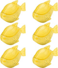 Funmit 6 Pack Universal Humidifier Cleaner Fish Compatible with Almost All Humidifiers and Fish Tanks, Purifies Water, Prevents Hard Water Build-Up, Reduces Scale, Yellow