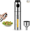 Oil Bottle for Cooking,100ml Stainless Steel Cooking Oil Spray Bottle for,Salads, BBQS and More,One-Handed Use