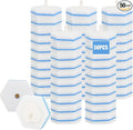 Disposable Toilet Bowl Wand Refills, Wand Replacement Head for Bathroom Deep Cleaning, Disposable Toilet Cleaner Refill Pads Compatible with Most Toilet Brushes(50 Packs)