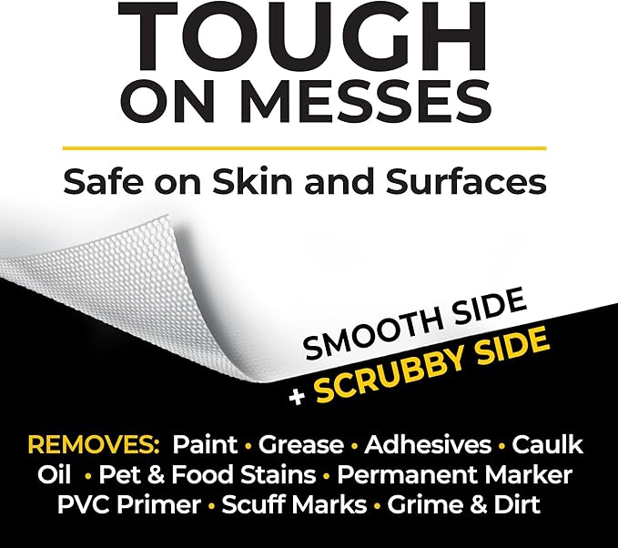 Grime Boss Heavy Duty Wipes (6 x 30ct) | Wet Wipes Used for Hands, Equipment, Tools, Garden, Automotive| Easily Removes Oil, Grease, & Dirt