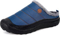 Womens Mens House Slippers Slip on Snow Winter Warm Fully Fur Lined Slippers Indoor Outdoor Shoes