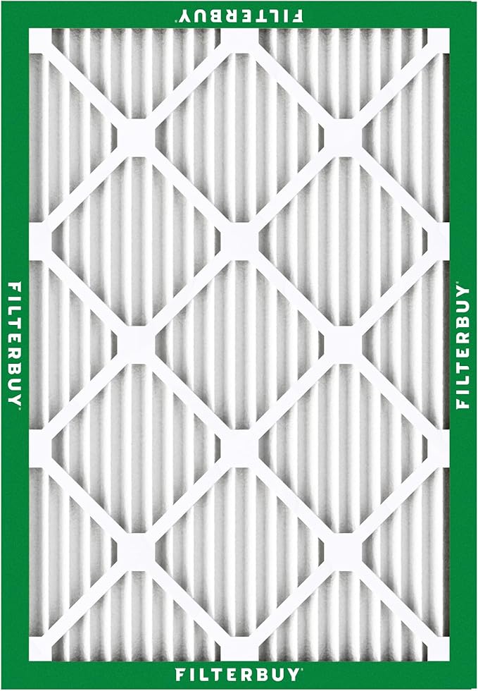 Filterbuy 14x16x1 Air Filter MERV 8 (MPR 700) Dust Defense Replacement (6-Pack), Electrostatic Pleated HVAC AC Furnace Filters, Made in USA (Actual Size: 14.00 x 16.00 x 0.75)