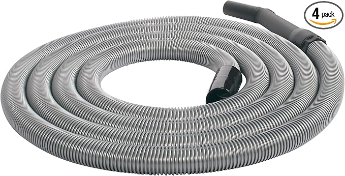 16 Ft. Premium Shop Vacuum Extension Hose with 2 tank adapters and 1.25" curved end