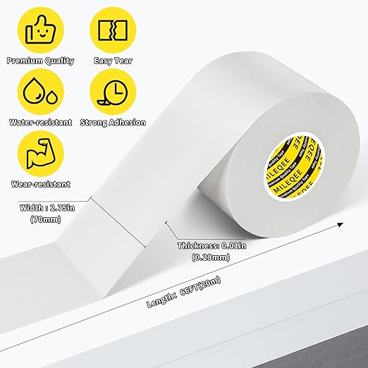 Cloth Duct Window Seal Strip Tape for Winter, 2.75in x 66FT, Weather Stripping Sealing Insulation Tape for Door, Weather Tape for Windows to Keep Cold Out, Window Sealer Draft Blocker