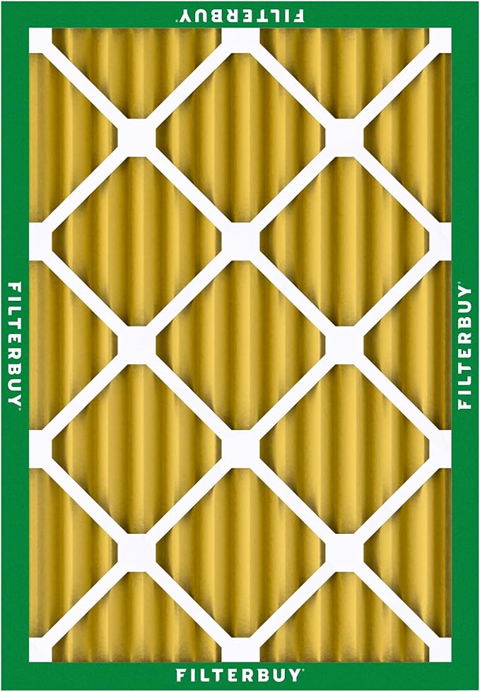 Filterbuy 18x24x2 Air Filter MERV 11 (MPR 1200) Allergen Defense Replacement (4-Pack), Electrostatic Pleated HVAC AC Furnace Filters, Made in USA (Actual Size: 17.38 x 23.38 x 1.75)
