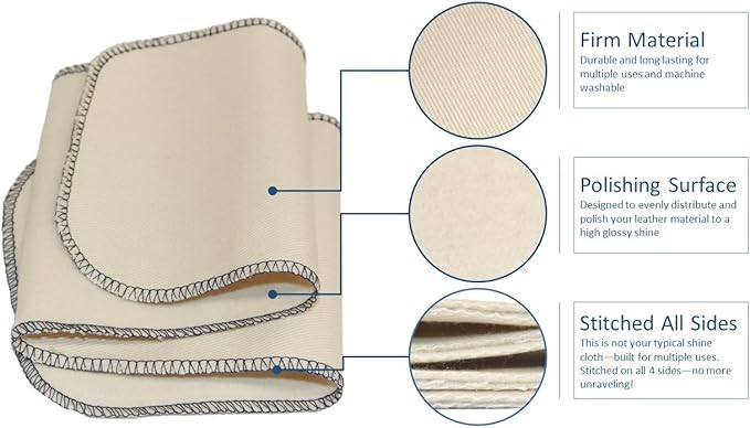 FeetPeople Premium Professional Shine Cloth, 20 Inch x 5 Inch, 1 Cloth