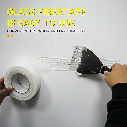 6" 100 Feet Drywall Joint Tape, Self-Adhesive Encrypted Fiberglass Drywall Repair Mesh Tape for Wall Cracks and Seam Patch