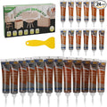Wood Furniture Repair Kit,24 Colors Wood Fillers,Scratch Repair Covers & Removers for Repairing Scratches,Cracks,Dings and Holes in Cabinets, Cut Panels(Gray Series)