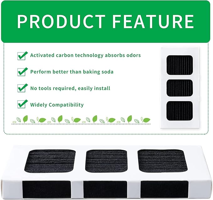 KEEPOW Paultra2 Refrigerator Air Filter Compatible with Frigidaire Pureair Ultra 2, Pure Air Ultra 2, Pureair Ultra ii, Electrolux 242047805, 5303918847, EAP12364179 (6 Pack)