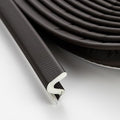 Weather Stripping Door Seal Strip - Soundproof Q-Shaped Foam for Exterior Door Frame, Large Gap Seal, Noise Cancelling, Easy to Install (Brown, 26FT)