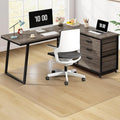 Clear Chair Mat, 75" x 60" Large Chair Mat for Hard Floors, Easy Glide Desk Mat for Rolling Chair, Anti-Slip Vinyl Floor Mat for Home Office Living Room, Clear
