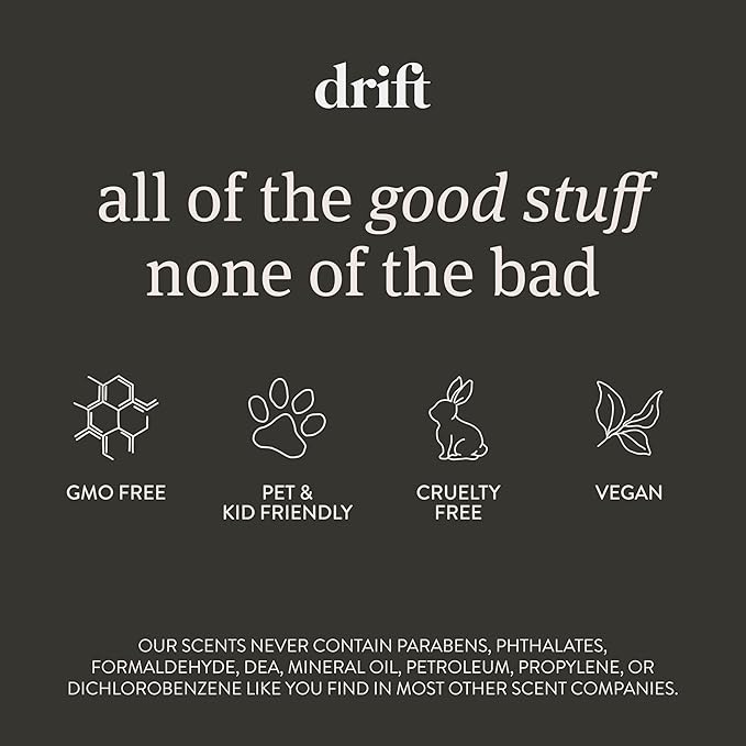 Drift Car Air Freshener - The Original Stone Air Freshener - Car Odor Eliminator - Long Lasting Scent - Metal Clip - Essential Oils - Clean Ingredients - Amber Scent 3 Pack Refill - NO CLIP INCLUDED