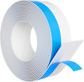 Weather Stripping Door Seal, Silicone Strip for Frame and Gaps Draft Stopper,Glass Shower Door Sweep, White, 20 Feet x 1 Inch