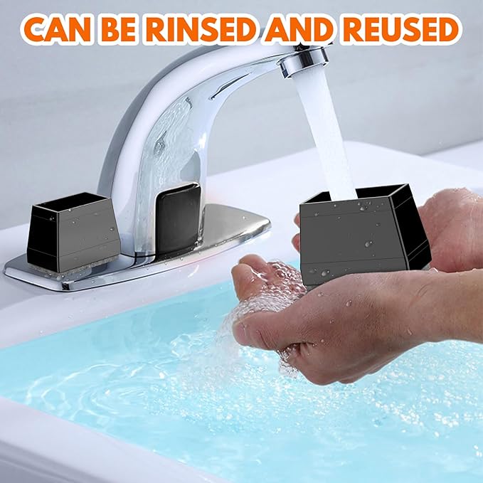Rectangle Chair Leg Protectors for Hardwood Floors,16 PCS Silicone Covers to Protect Wood Tile Floors Felt Pads Furniture Leg Caps Reduce Noise. Easy to Move. (Black,2 x 3 Inch, Rectangular)