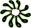 Sword &Shield sports Neoprene Zipper Golf Club Iron Head Covers Iron Covers 10pcs/Set