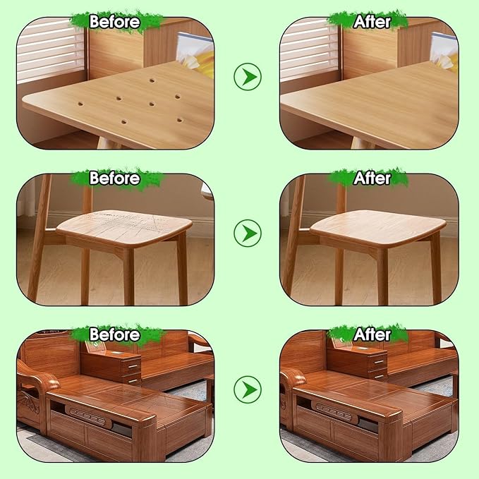 Furniture Markers Touch Up, 20 Colors Wood Filler Sticks, Wood Wax Crayons for Repairing Scratches, Scuffs, Cracks, Holes on Furniture, Floors, Cabinets, Tables, and Doors - Common Series