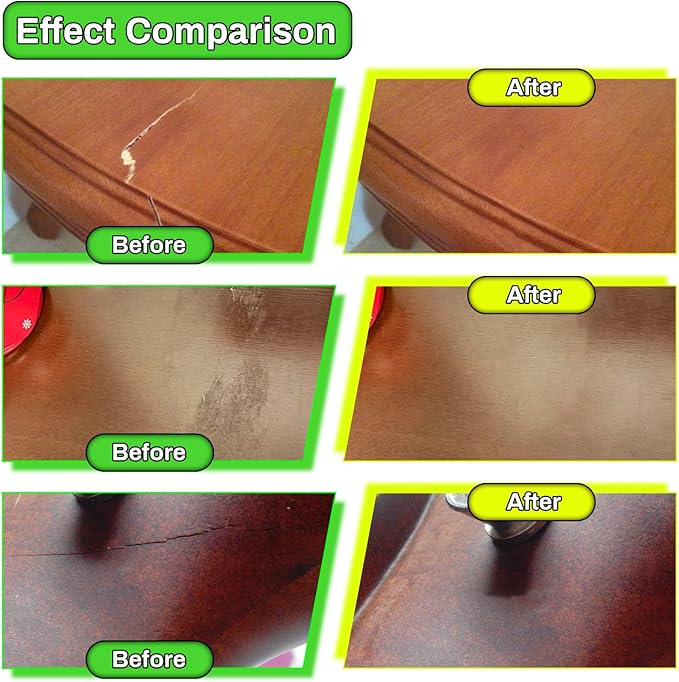 Wood Furniture Repair Kit,24 Colors Wood Fillers,Scratch Repair Covers & Removers for Repairing Scratches,Cracks,Dings and Holes in Cabinets, Cut Panels(White Series)