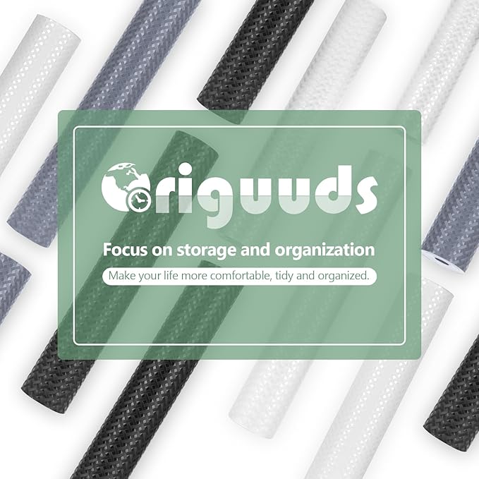 Shelf Liners, Non-Adhesive Drawer Liner, Waterproof & Oil-Proof Kitchen Cabinet Cupboard Liner Plastic EVA Material BPA Free Fridge Liner Mats Paper Protector for Shelves (Grey/16in x 240in)