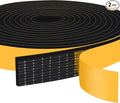 Weather Stripping Self Adhesive 1 in x 1/4 in, Weatherproof Foam Insulation Tapes Soundproof, High Density Seal Strips for Door Window, Easy Cut to Size, 2 Rolls Total 33Ft