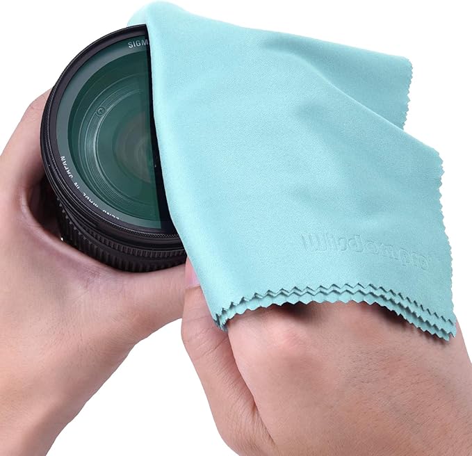 Wisdompro Extra Large 4-Pack Microfiber Cleaning Cloth For Laptop, LCD TV, Computer Screen, Monitor, Tablet, Camera Lens, Glass, Lenses, Phone, iPhone, iPad, other Delicate Surface - Mint (16x16 Inch)