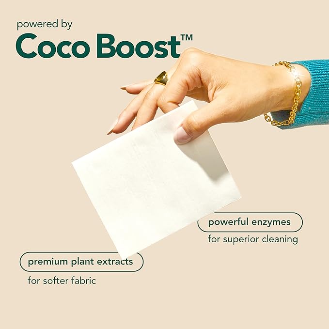 Kind Laundry Detergent Sheets with Stain-Fighting Enzymes - Plant Powered Eco-Friendly Laundry Soap Sheets - Home or Travel Laundry Detergent - Ocean Breeze, 18 Loads (Mom's Choice Award Winner)