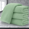 VOOVA & MOVAS Hand Towels for Bathroom Set of 4, Large 18" x 28", 100% Cotton | Lightweight | Thick | Quick Dry | Soft | Absorbent, Sage Green Hand Towels, Bathroom Essentials