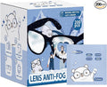 （200 PCS) Anti-Fog Lens Wipes Pre-Moistened Anti-Fog Wipes| Glasses Cleaner Safely Cleans Glasses, Sunglasses, Phone Screen, Electronics & Camera Lens