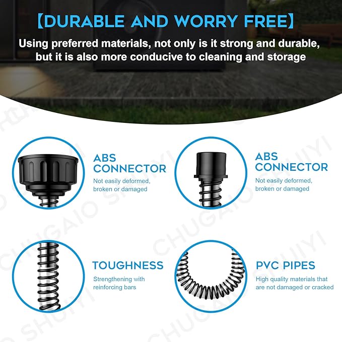 AC Drain Line Cleaner；AC Drain Line Cleaner Adapter Evacuates & Unclog AC Drain Line - HVAC to PVC AC Drain Line Cleaner Tool - Universal Fit AC Drain Line Unclogger - AC Drain Line Cleaning Tool