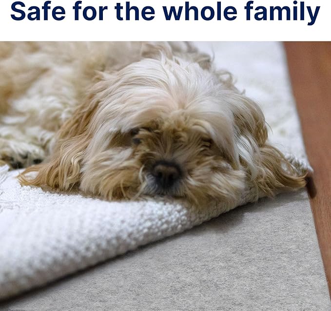 RUGPADUSA - Eco-Plush - 10'x12' - 1/4" Thick - 100% Felt - Premium Cushioned Rug Pad - Available in 3 Thicknesses, Many Custom Sizes