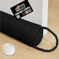 GORILLA GRIP Door Draft Stopper for Bottom of Doors, Weather Stripping Seal Blocks Hot Air, Noise, Bugs, Keeps Cold AC in, Sound Proofing Easy Install Gap Filler, Home Essentials, 38 Inch, Black