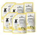 J.R. Watkins Foaming Hand Soap Refills, , Alcohol-Free Hand Wash, Cruelty-Free, , Moisturizing Hand Soap Refill for Bathroom or Kitchen, Lemon 28 fl oz Foam Soap Refill, 6 Pack