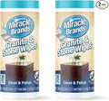 MiracleWipes for Granite & Stone, Clean, Protect, Polish Stone, Marble, Quartz, Slate, Tile, Laminate Surfaces in Kitchen and Bathroom - 30 Count (Pack of 2)