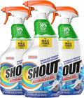Shout Advanced Spray and Wash Laundry Stain Remover Gel, Best Shout Formula, 22 oz - Pack of 3