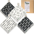 Swedish Dishcloths for Kitchen, 8 Pack Flower Reusable Paper Towels Washable, Non-Scratch Swedish Kitchen Towels, Super Absorbent Cellulose Dish Cloths, Eco Friendly