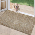 REFETONE Indoor Doormat, Front Door Mat 32"x40" Absorbent Rubber Backing Non Slip Back Door Mats, Washable Low-Profile Inside Floor Mat Door Rugs for Entryway, Resist Dirt Mud Mat for Dogs, Coffee