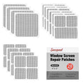28 Sheets Window Screen Patches Repair Kit, Black 3 Sizes Window Screen Repair Kit for Mesh Screen Door, Strong Adhesive Fiberglass Quick Screen Repair Tape