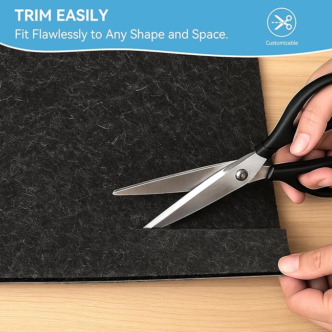 Warmstar 4x6 FT Non Slip Rug Pad,100% Waterproof Felt Rug Pad for Hardwood Floors,1/2” Thick Soft Carpet Pad with Natural Rubber Backing, Secure Grip & Floor Protection